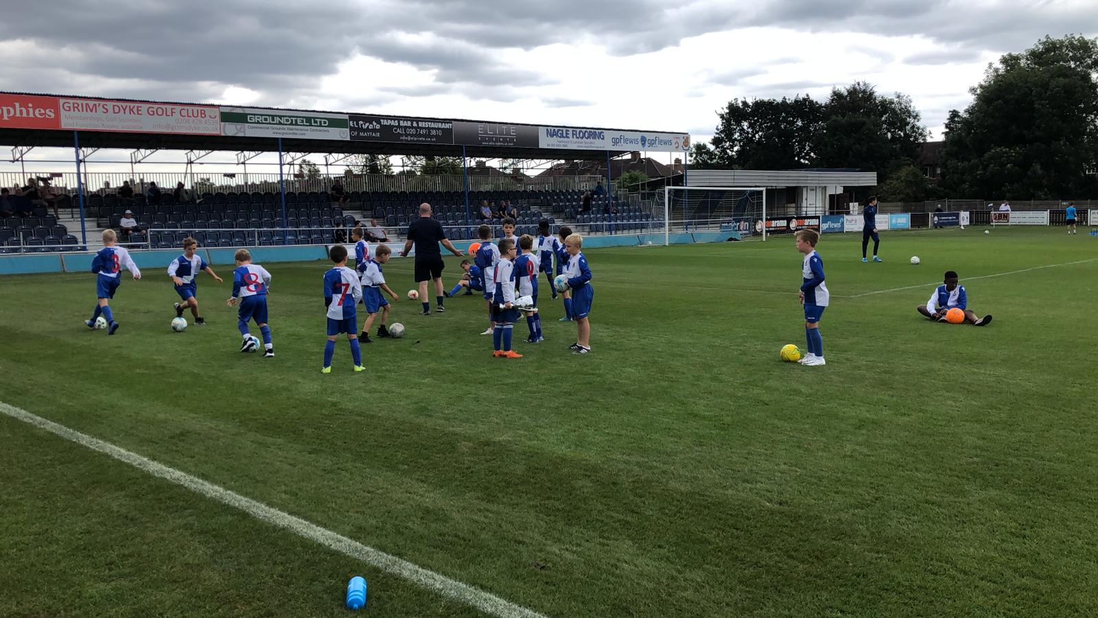 Mascot at Wealdstone FC Game 31st August 2019